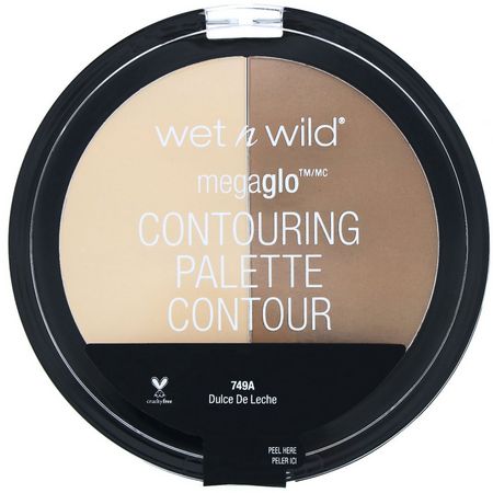 Bronzer, Face, Makeup: Wet n Wild, MegaGlo Contouring Palette, Dulce De Leche, 0.44 oz (12.5 g)