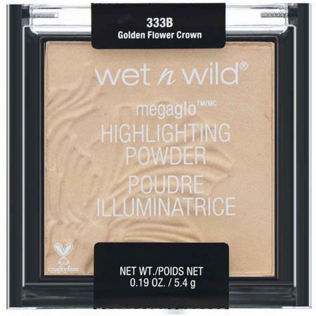 Markör, Ansikte, Smink: Wet n Wild, MegaGlo Highlighting Powder, Golden Flower Crown, 0.19 oz (5.4 g)