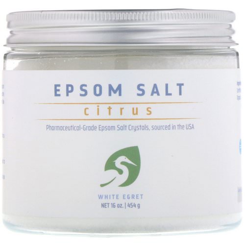 White Egret Personal Care, Epsom Salt, Citrus, 16 oz (454 g) Review