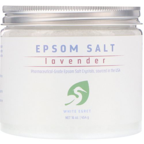 White Egret Personal Care, Epsom Salt, Lavender, 16 oz (454 g) Review