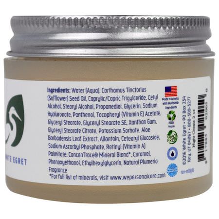 Retinol, Nattfuktare, Krämer, Ansiktsfuktare: White Egret Personal Care, Retinyl Night Cream, 2 fl oz (59 ml)