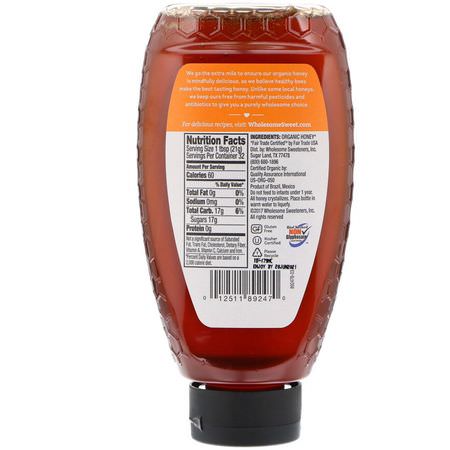 Sötningsmedel, Honung: Wholesome, Organic Honey, 24 oz (680 g)
