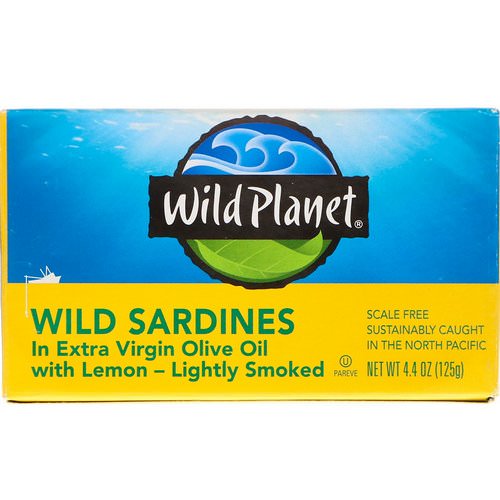Wild Planet, Wild Sardines In Extra Virgin Oil with Lemon, 4.4 oz (125 g) Review