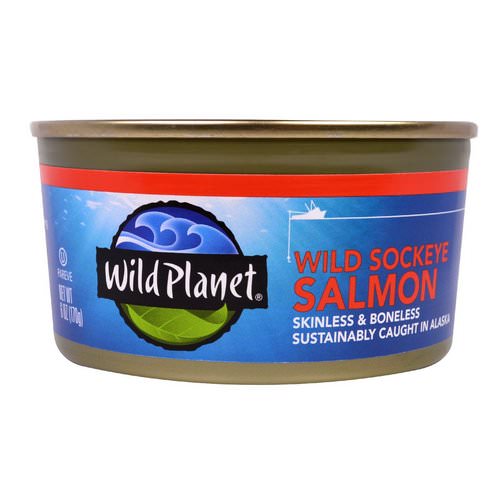 Wild Planet, Wild Sockeye Salmon, Skinless & Boneless, 6 oz (170 g) Review