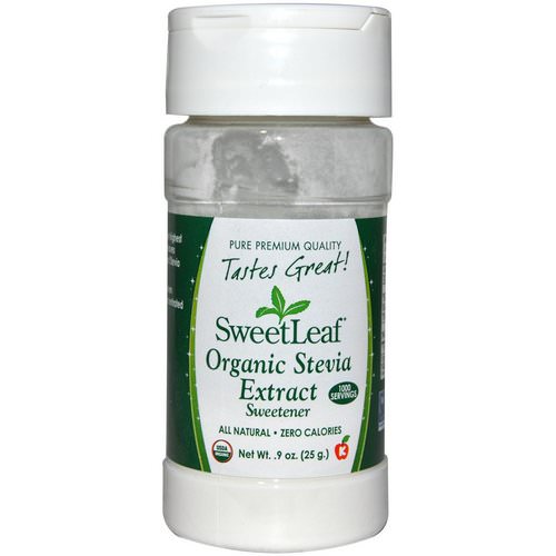 Wisdom Natural, SweetLeaf, Organic Stevia Extract, Sweetener, .9 oz (25 g) Review