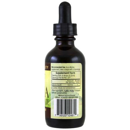 Stevia, Sötningsmedel, Honung: Wisdom Natural, SweetLeaf, Whole Leaf Stevia Concentrate, 2 fl oz (60 ml)