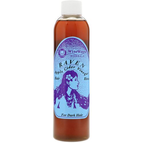 WiseWays Herbals, Raven, Apple Cider Vinegar Hair Rinse, For Dark Hair, 8 oz (236 ml) Review