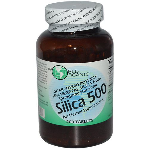 World Organic, Silica 500, 200 Tablets Review