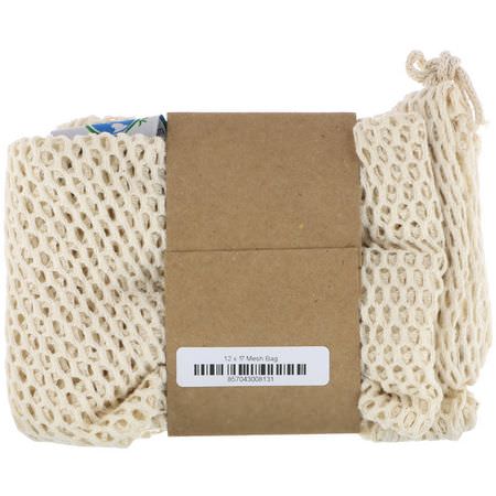 Väskor, Hushållsmaterial, Hem: Wowe, Certified Organic Cotton Mesh Bag, 1 Bag, 12 in x 17 in
