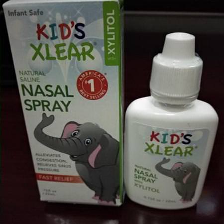 Xlear, Kid's Xlear, Saline Nasal Spray, .75 fl oz (22 ml)