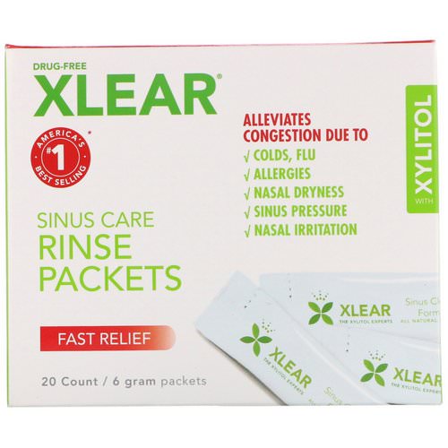 Xlear, Sinus Care Rinse Packets, Fast Relief, 20 Count, 6 g Each Review