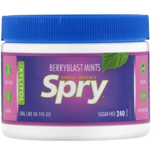 Xlear, Spry, Berryblast Mints, Sugar Free, 240 Count, (144 g) Review