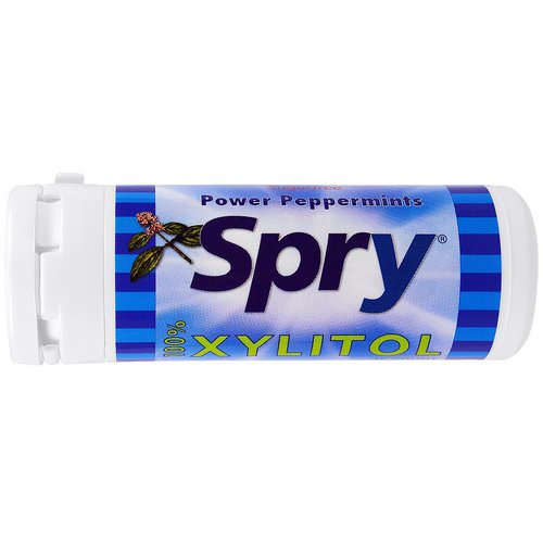 Xlear, Spry Power Peppermints, 45 Count, 25 g Review