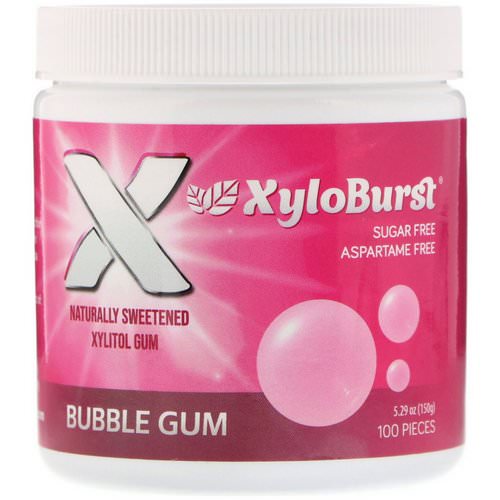Xyloburst, Xylitol Chewing Gum, Bubble Gum, 100 Pieces, 5.29 oz (150 g) Review