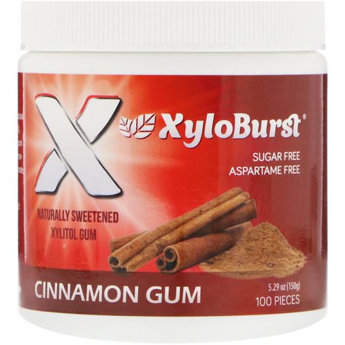 Xyloburst, Xylitol Chewing Gum, Cinnamon, 5.29 oz (150 g), 100 Pieces Review
