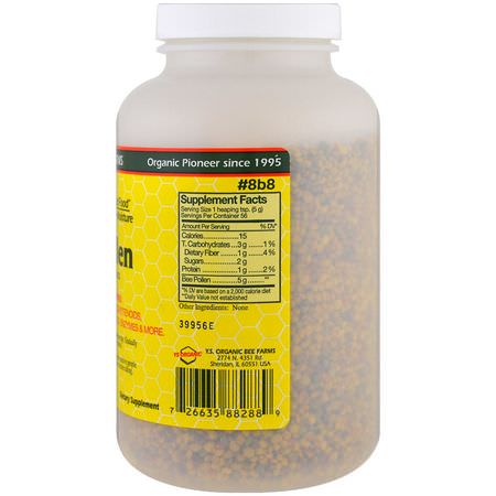 Bipollen, Biprodukter, Kosttillskott: Y.S. Eco Bee Farms, Bee Pollen Whole Granules, 10.0 oz (283 g)