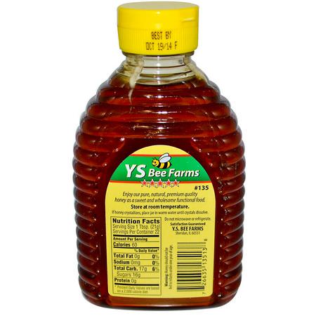 Sötningsmedel, Honung: Y.S. Eco Bee Farms, Pure Premium Wildflower Honey, 16 oz (454 g)
