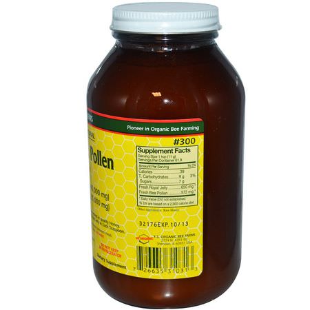Bee Pollen, Royal Jelly, Bee Products, Supplements: Y.S. Eco Bee Farms, Royal Jelly & Pollen, in Honey, 1.5 lbs (680 g)