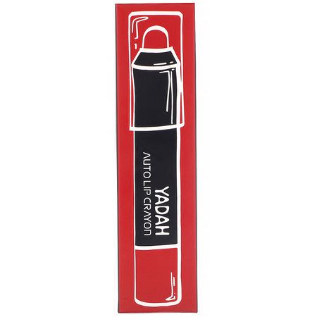 Läppstift, Läppar, Smink: Yadah, Auto Lip Crayon, 01 Dazzling Red, 0.08 oz (2.5 g)