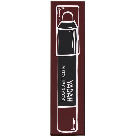 Läppstift, Läppar, Smink: Yadah, Auto Lip Crayon, 06 Plum Burgundy, 0.08 oz (2.5 g)
