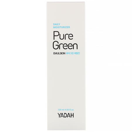Face Moisturizer, Hudvård: Yadah, Pure Green Emulsion, 4.05 fl oz (120 ml)