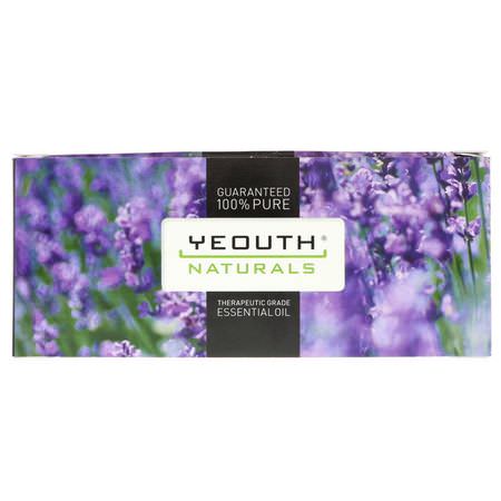 Eteriska Oljor, Aromaterapi, Bad: Yeouth, Therapeutic Grade Essential Oil, Starter Therapy Pack, 6 Pack, .34 fl oz (10 ml) Each