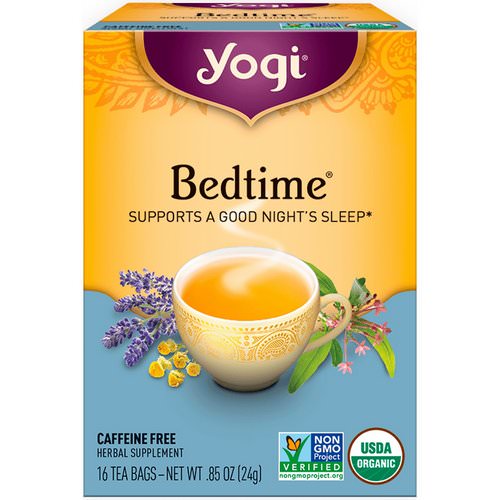 Yogi Tea, Organic, Bedtime, Caffeine Free, 16 Tea Bags, .85 oz (24 g) Review