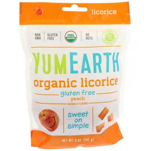 YumEarth, Organic Licorice, Peach, 5 oz (142 g) Review