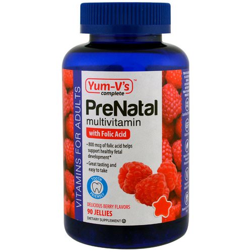 YumV's, PreNatal Multivitamin with Folic Acid, Berry Flavors, 90 Jellies Review