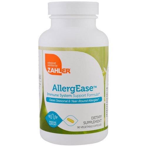 Zahler, AllergEase, Immune System Support Formula, 90 Vegetable Capsules Review