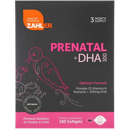 Zahler, Prenatal + DHA 300, 180 Softgels Review