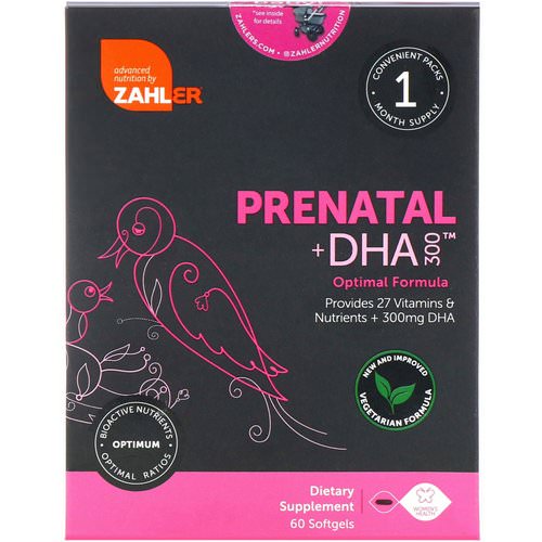 Zahler, Prenatal + DHA 300, 60 Softgels Review