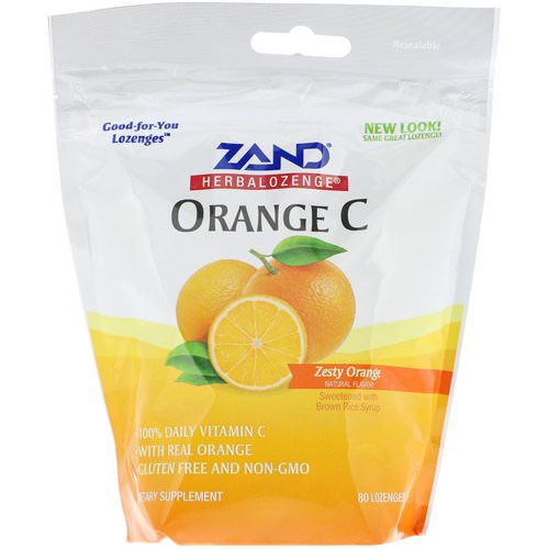 Zand, Herbalozenge, Orange C, Zesty Orange, 80 Lozenges Review