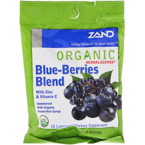 Zand, Organic Herbalozenge, Blue-Berries Blend, 18 Lozenges Review