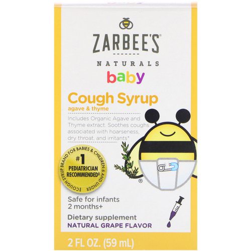 Zarbee's, Baby Cough Syrup, Natural Grape Flavor, 2 fl oz (59 ml) Review