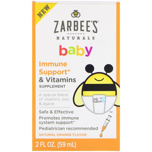 Zarbee's, Baby, Immune Support & Vitamins, Natural Orange Flavor, 2 fl oz (59 ml) Review