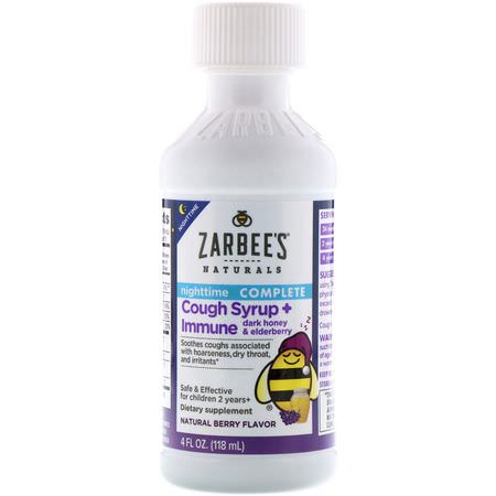 Zarbees Children's Cold Flu Cough Cold Cough Flu - Förkylning, Kosttillskott, Hosta, Influensa