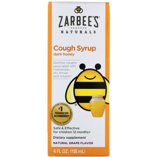 Zarbee's, Children's Cough Syrup with Dark Honey, Natural Grape Flavor, 4 fl oz (118 ml) Review