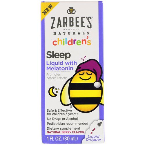 Zarbee's, Childrens Sleep Liquid with Melatonin, Natural Berry, 1 fl oz (30 ml) Review
