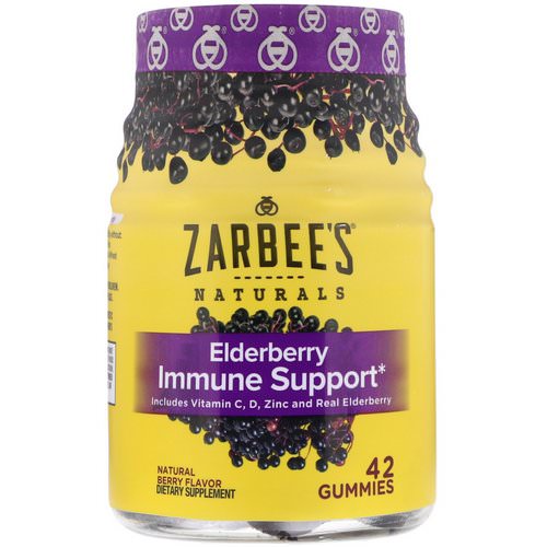 Zarbee's, Elderberry Immune Support, Natural Berry, 42 Gummies Review
