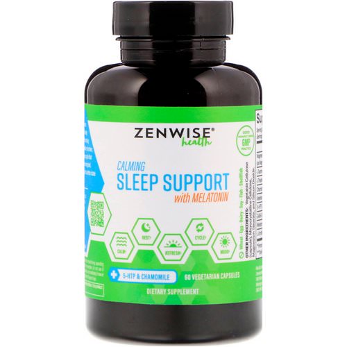 Zenwise Health, Calming Sleep Support With Melatonin, 60 Vegetarian Capsules Review