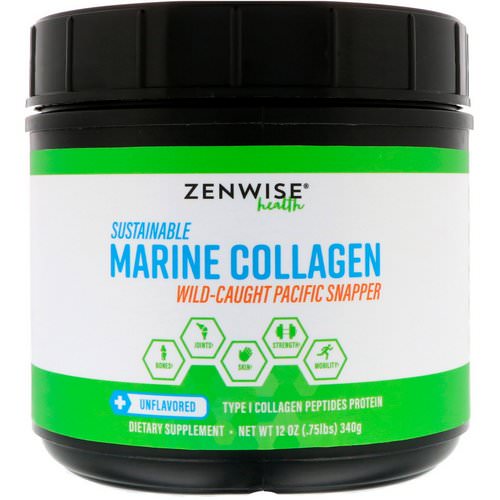 Zenwise Health, Sustainable Marine Collagen, Unflavored, 12 oz (340 g) Review