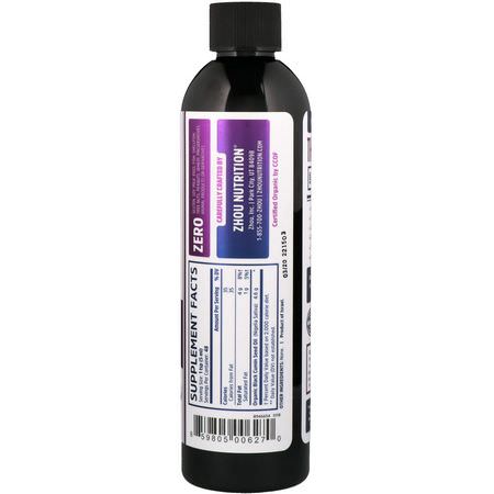Svartfrö, Homeopati, Örter: Zhou Nutrition, Organic, 100% Pure Virgin Black Seed Oil, Cold Pressed, 8 fl oz (240 ml)