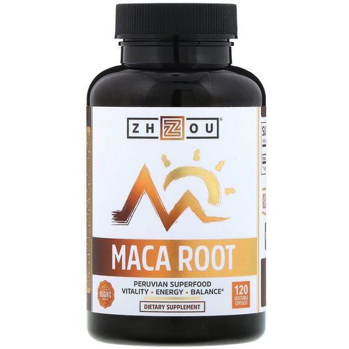 Zhou Nutrition, Organic Maca Root, 120 Vegetable Capsules Review