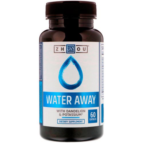 Zhou Nutrition, Water Away with Dandelion & Potassium, 60 Capsules Review