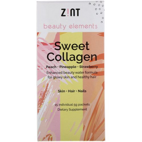 Zint, Sweet Collagen, Peach, Pineapple, Strawberry, 15 Individual Packets, 5 g Each Review