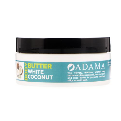 Zion Health, Adama, Body Butter with Argan Oil, White Coconut, 4 oz (118 g) Review