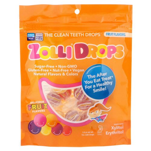 Zollipops, Zolli Drops, The Clean Teeth Drops, Fruit Flavors, 15+ Zolli Drops, 1.6 oz Review