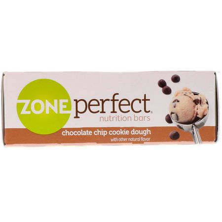 Näringsstänger: ZonePerfect, Nutrition Bars, Chocolate Chip Cookie Dough, 12 Bars, 1.58 oz (45 g) Each